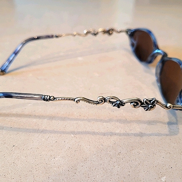 COPY - Vintage Blue Tortoise and Silver Cat Eye S… - Picture 4 of 8